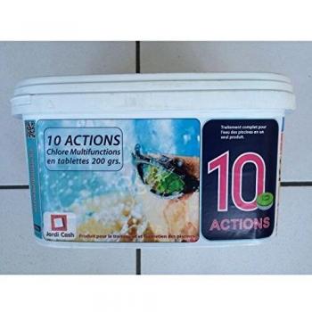 Dpool Cloro10 acciones | Tabletas de 200 grs multifunción, Mantenimiento Piscina 6KG