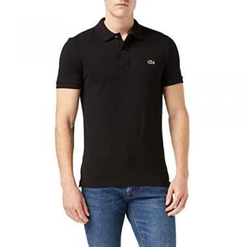 Lacoste Slim Fit Black Polo Shirt PH4012 for Men, Size S