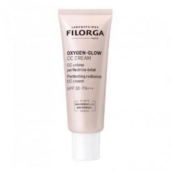 Filorga Oxygen Glow CC Cream 40 ml Neceser Día - Crema hidratante con color, efecto iluminador, textura ligera, SPF 30, suitable para todo tipo de piel