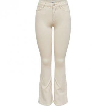 Ecru Mid Flared Bootcut Jeans for Women