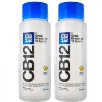 CB12 Enjuague Bucal Activo de Menta 2 x 250 ml - Pack Doble