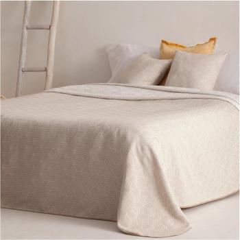 Colcha jacquard ligera algodón entretiempo primavera verano diseño geométrico AZURE