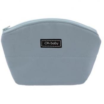 Neceser de Higiene Bebé Rosy Fuentes Softshell Elegante y Práctico con Cierre de Cremallera - Azul Pálido