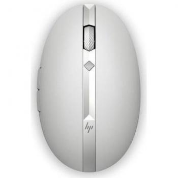 HP Spectre 700 Ratón Inalámbrico Recargable, Color Plata, 1600 DPI, Conectividad Bluetooth y USB