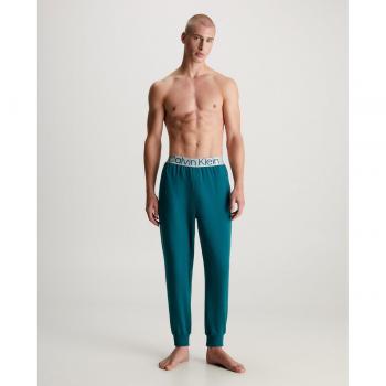 Calvin Klein - Pantalón jogger azul liso de hombre