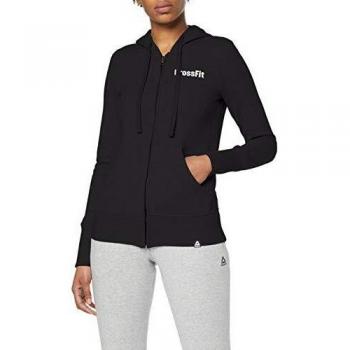 Reebok RC Zip Hoodie Sudadera, Mujer, Negro, XS