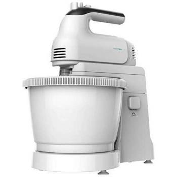 Cecotec Batidora de Varillas PowerTwist 500 Gyro. 500 W, Bol Autogiratorio de 3,5L de Capacidad, 5 Niveles de Velocidad, Función Turbo, Diseño Ergonómico, 3 Accesorios