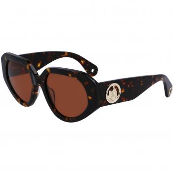 Gafas de sol Lanvin mujer LNV647S-234, diseño elegante, protección UV400, montura ligera, lentes polarizados, color de montura: negro con detalles dorados, tipo de uso: casual y deportivo