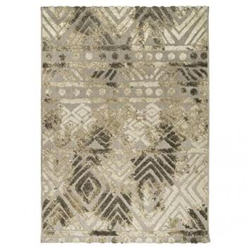 Alfombra universal para interior y exterior Dehors-Dedans, 120 x 170 cm, color gris y marrón
