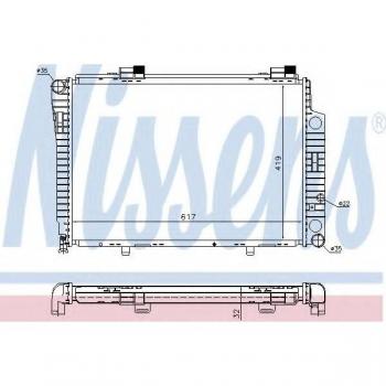 Radiador de refrigeración del motor Nissens 62750A