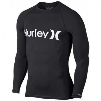Hurley One&only L/S Rashguard, Color: Black, Size: S