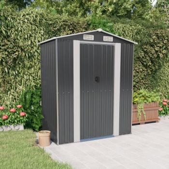vidaXL Garden Shed Anthracite 192x108x223 cm Galvanised Steel