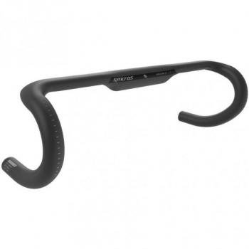 Manillar SYNCROS Creston IC 1.5 Compact 44cm - Manillar de carretera, ancho de 44 cm, diseño compacto, fabricado en carbono, compatible con sistemas de integración de cables, ligero y aerodinámico