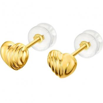Pendientes Time Road LU00028 de Oro 9K para Mujer con Acabado Brillo