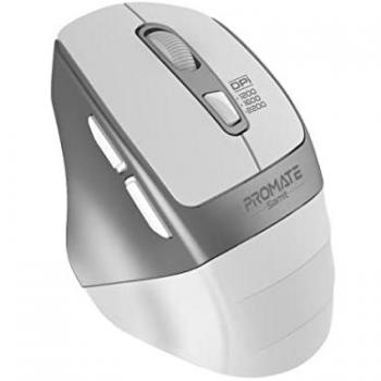 Ratón Inalámbrico Promate Samit Clic Silencioso 2.4 GHz 6 Botones 2200 DPI Receptor USB Nano Blanco