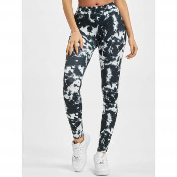Urban Classics Women's Black/White Tie Dye Leggings