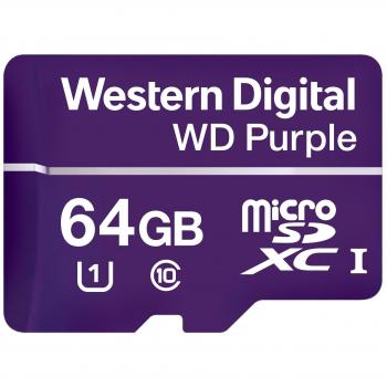 Western Digital WD Purple SC QD312 64GB microSDXC Extreme Endurance, 100MB/s Read, 60MB/s Write, UHS Speed Class 1 U1