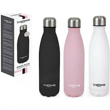Botella Térmica Soft Touch 350ml - Acero Inoxidable - Doble Pared Aislante - Tapón Hermético - Colores Surtidos