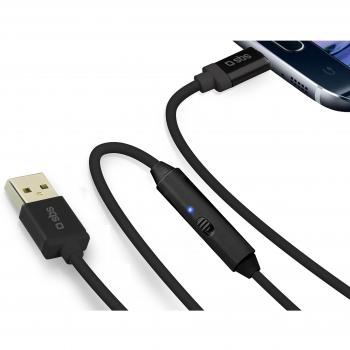 Sbs - Cable usb micro carga rapida negro