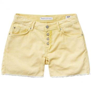 Pepe Jeans Short Thrasher Amarillo Mujer 25 Amarillo