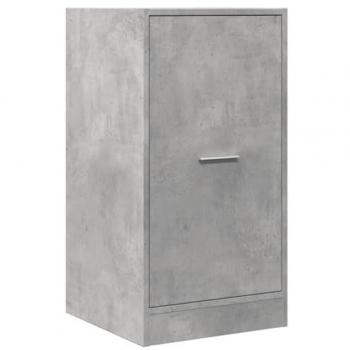 Armario Botiquín de Madera Ingeniería Gris Hormigón 40x41x77,5 cm
