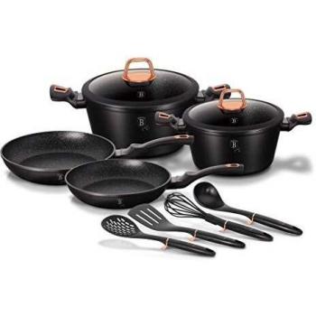 Berlinger Haus Black Rose Batería de Cocina 10 Piezas