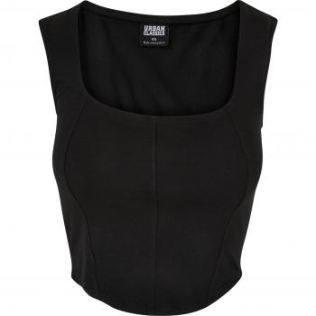Urban Classics Women's Short Corsage Top - Black, Sizes XS to 4XL