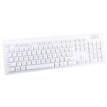 Teclado USB Mediacom CX2600 Blanco QWERTY 103 Teclas Impermeable