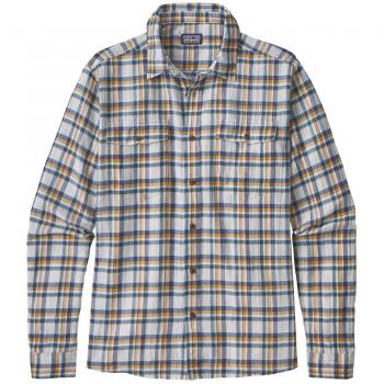 Patagonia M'S L/S Steersman Camisa, Hombre, Anchor Big Sur Blue, XL