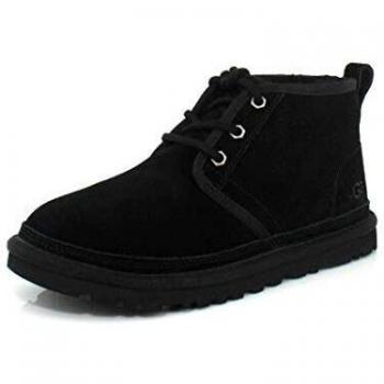 UGG Neumel Black Leather Chukka Boots EU 41 / Size 10