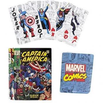 Paladone- BARAJA DE Cartas Marvel Comic Book, Multicolor