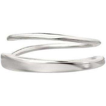 Ear Candy - Piercing de aro Twist de plata bañado en rodio