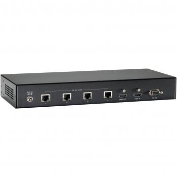 LevelOne HVE-9214PT HDMI over Cat.5 4-Port HDBaseT PoE Transmitter - 100m Video/Audio Extender