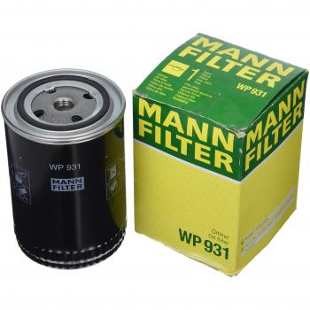 Original MANN-FILTER Filtro de aceite WP 931 – Para automóviles y vehículos de utilidad