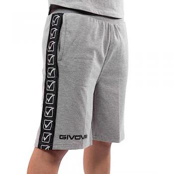Givova Bermuda Pantalón Corto Terry Band Gris Chiné Clair Unisex BA04-0043