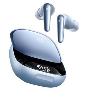 Soundcore Liberty 4 Pro Noise Cancelling True Wireless Earbuds - Glossy Light Blue, with Adaptive Noise Control and Hi-Fi Sound Quality