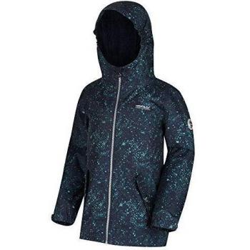 Regatta Brayle - Chaqueta Impermeable Reflectante con Capucha para niños, Infantil, Color Navy Cosmic, tamaño 15-16