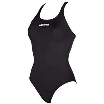ARENA Solid Swim Pro Bañador, Mujer, Negro