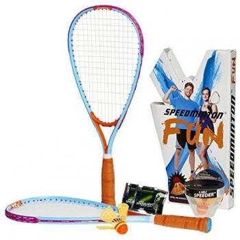 FUN Set - Alternative to beach ball, spike ball, badminton, incl. 2 HELI Speeder, perfect for the beach, park or backyard