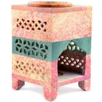 Aargee Soapstone Twin Colour Square - Quemador de esencias