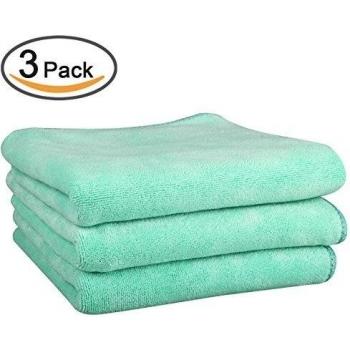 UK kleanner 400 g/m², gamuza de plato de cocina toalla de microfibra multiuso Limpieza Secado Toalla de mano Rag, Super Suave Absorbente y de secado rápido, 3-Pack, tamaño 14 * 28