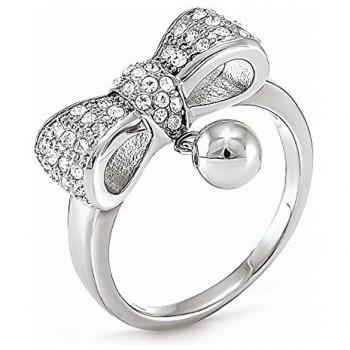Anillo de Mujer Folli Follie de Acero Inoxidable Plateado Talla 16 (Referencia: 3R15F005C)