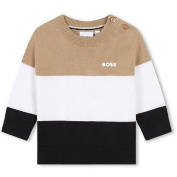 BOSS Kidswear - Jersey de bebé niño colour block con cuello redondo, Boss Jersey J51288
