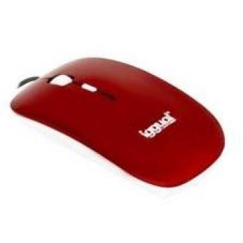 Iggual Slim 1 - Ratón óptico USB, color rojo