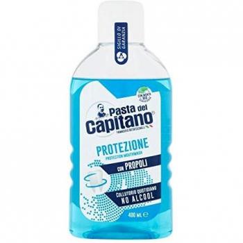 Pasta Del Capitano - Enjuague bucal, Protección, con Propolis, periódicos, Sin Alcohol - 400 Ml