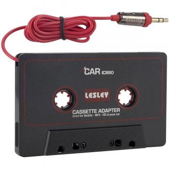 EFANTUR Cassette Tape Adaptador Universal Versión HQ con 3.5 mm Jack para Casetes Autorradio de Coche y Escuchar Música desde iPod, iPad, iPhone, MP3, MP4, Movil etc. [Cable de Conexión 1.2 Metro]