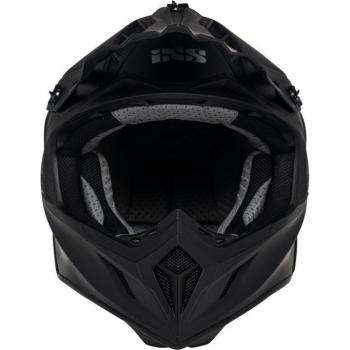 iXS Casco de Cross 189FG 1.0 Negro Mate, casco de motocross, color negro mate, talla S