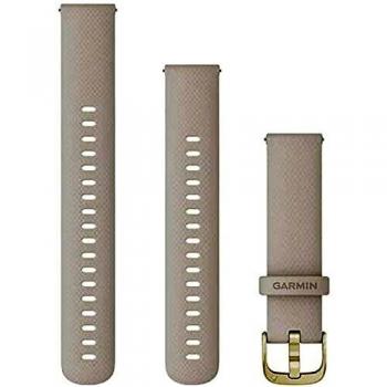 Correa de Silicona Beige de 18mm con Liberación Rápida para Smartwatch Garmin
