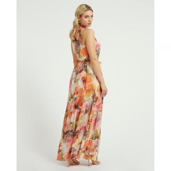 VESTIDO GUESS CON CUELLO HALTER Y LAZO