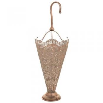 Paragüero de Metal Cobrizo Alexandra House Living 28 x 82 x 32 cm